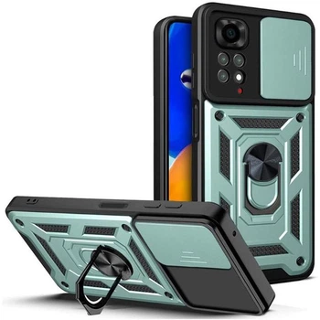 Протиударний ударостійкий чохол для Xiaomi Redmi Note 11 та Redmi Note 11S Armor Case Keysion green