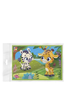 Мягкие пазлы А5 Зебра и жираф цвет разноцветный Vladi Toys ЦБ-00262617