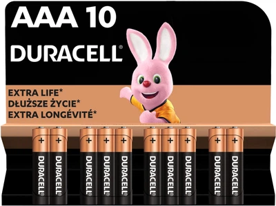 Baterie Duracell Basic AAA 1.5V LR03 10 szt. economy pack (5000394152557)