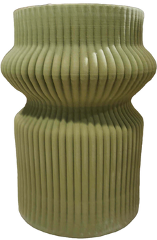 Wazon Rituali Domestici Lino porcelanowa zielony 28.5 × 21 cm (U30121091U00)