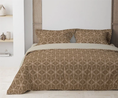 Комплект постельного белья ТЕП полуторный 150 x 215 см Happy Sleep Bronze Grid (2-03794_32683)