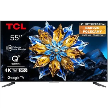 Телевізор TCL 55C655 Pro 55" QLED Pro 4K Google TV Dolby Vision Dolby Atmos HDMI 2.1 DVB-T2