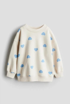 Світшот на дівчинку утеплений H&M 98- 104 см молочний