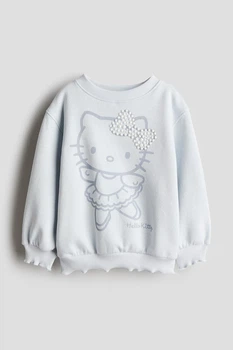 Світшот утеплений на дівчинку H&M 98-104 блакитний