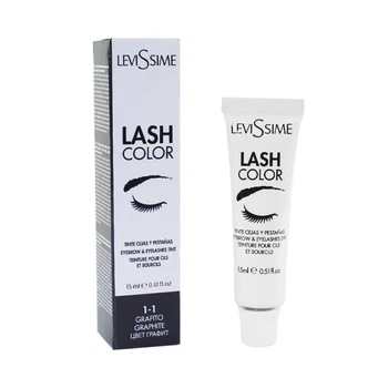 Краска для бровей и ресниц Levissime Lash Color, 1-1 графит 15 мл