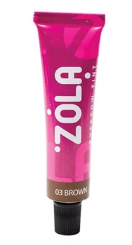Краска для бровей ZOLA Eyebrow Tint With Collagen 03 Brown, 15 мл