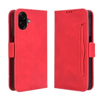 Чохол-книжка з кишеньками Deexe Wallet Stand для Samsung Galaxy A07 (A075) - Red