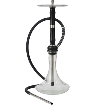 Кальян Aroma Hookah Delta Black 57см из нержавеющей стали черный с накладкой