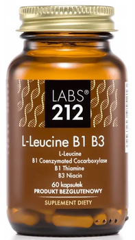 Харчова добавка Labs212 L-лейцин B1 B3 60 капсул (5903943955381)
