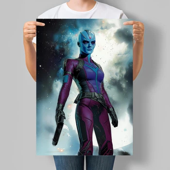 Постер супергероиня Marvel Небула Nebula. Фан-арт. Серия Superheroine Collection А3 30х42 см (MAR06_А3)