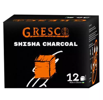 Уголь ореховый Gresco картон (Греско) 12 шт кубик