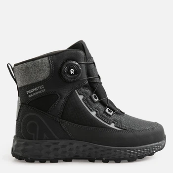 Дитячі зимові черевики для хлопчика Reima Hallava Quicklock 5400164A-9990 28 Чорні (6438557278278)