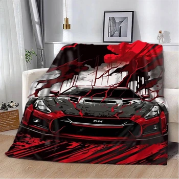 Плед 3D Nissan GTR швидкість та адреналін 12023 160х200 см (ysk_2566_A)