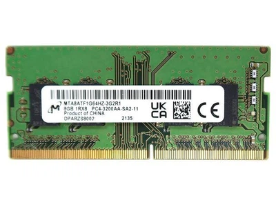 Оперативна пам'ять SODIMM 8Gb DDR4 3200MHz Micron MTA4ATF1G64HZ-3G2R1 б/в