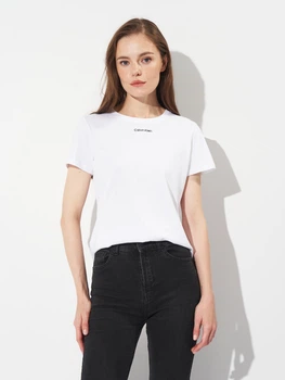 Футболка бавовняна жіноча Calvin Klein Jeans 11628 L Біла (smt2000000040288)