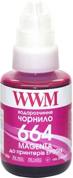 Краска для принтера чернила WWM E664M for Epson L110/L210/L300 140g Magenta водорастворимые малинового цвета
