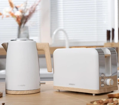 Тостер Ardesto T-F420WWD + Электрочайник 1,7 л Ardesto EKL-F420WWD белый набор