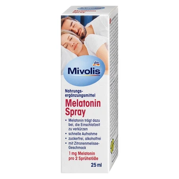 Спрей с мелатонином Mivolis, для лучшего засыпания, 25 мл, от DM