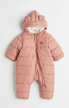 Комбинезон зимний H&M 68 см для девочек розовый
