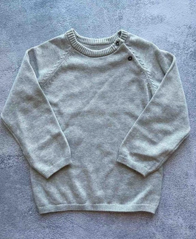 Светр дитячий в'язаний H&M 104 см сірий