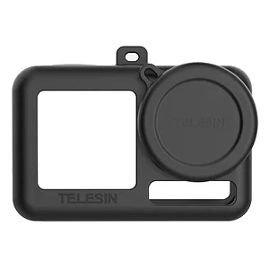 Силиконовый чехол для DJI Action 5 Pro/4/3 с колпачком на объектив (911D28AB7306)