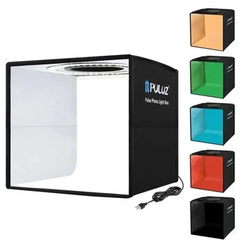 Лайтбокс 30 см с подсветкой, 6 фонов, регулировка яркости Puluz (ABAE7351ED71)