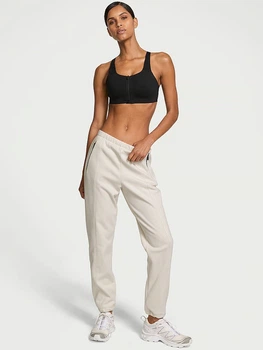 Жіночі джоггери Victoria's Secret VSX Movement Fleece Slim Pant S Білий (26980315)