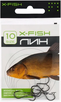 Крючок X-Fish Лин #10 (8 шт/уп),1917.03.50