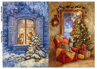 Бумага для декупажа Alizarin 20 х 30 см Новый Год (9254005)
