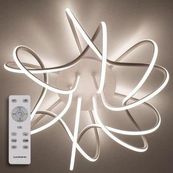 Потолочный светодиодный светильник с пультом ДУ LUMINARIA LIANA MUSE 80W WHITE/OPAL 220V IP20