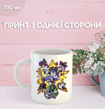 Кружка Бравл старс Brawl Stars с принтом керамическая чашка 330 мл Uk_1240