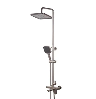 Душевая система тропический душ Koer KB-56030-07 графит KR5429