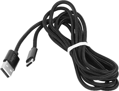 Kabel NEO Tools GD040 USB Type-C 3.5A 2 m Black (5907558475050)