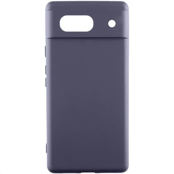 Чехол панель силиконовый Premium Soft-touch Silicone Case для Google Pixel 7a Серый / Dark Gray