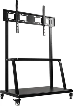 Напольная тумба под телевизор с роликами QUBE 55"-100" до 150 кг (100B150)