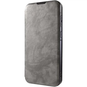 Шкіряний чохол-книжка Belora для Xiaomi Redmi 9A Gray