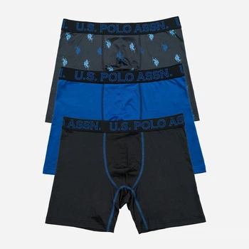 Набір трусів боксерів чоловічих U.S. Polo Assn USM243PB63-0000A M 3 шт Синій/Чорний (885036437460)