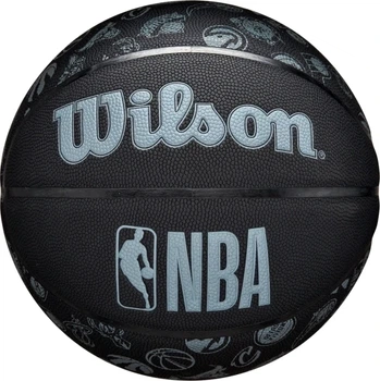 Баскетбольный мяч Wilson NBA ALL TEAM черно-голубой WTB1300XBNBA6 Размер EU: 6