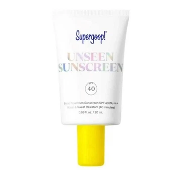 Мінеральний крем для обличчя з захистом spf40 supergoop! mineral unseen sunscreen spf 40 20 мл