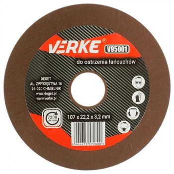 Диск для заточки цепей VERKE V95001 107х22.2х3.2 мм