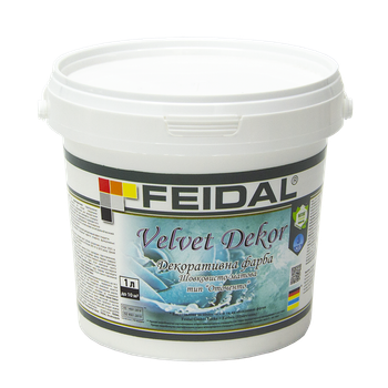 Краска декоративная Feidal Velvet Dekor Шелковисто-матовая 1 л