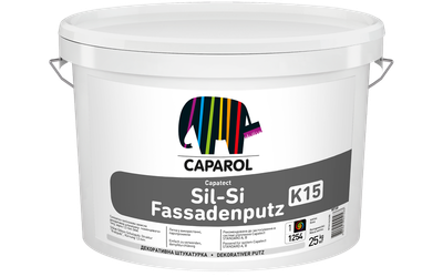 Штукатурка фасадная Caparol Sil-Si Fassadenputz К15 25 кг