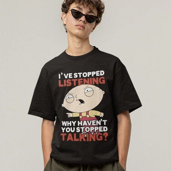 Футболка унісекс Family Guy (Ive Stopped Listening) M чорний