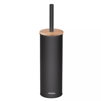 Набір йоржик для унітазу з підставкою Ardesto Minimalism ARHB3503BB 9.5х27.5х38 см чорний