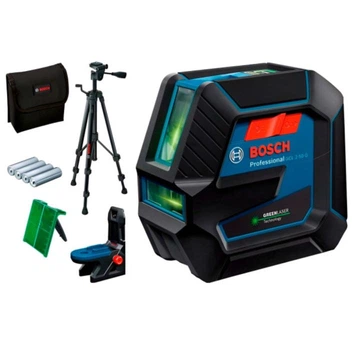 Лазерний нівелір Bosch GCL 2-50 G Professional, зі штативом BT 150, 15 метрів нивелир