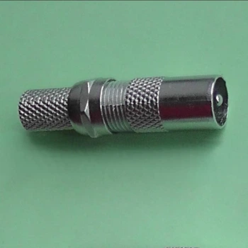 Штекер антенный с F-гайкой, прямой, металлический