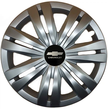 Автомобильные колпаки на колеса CHEVROLET R17 №501 SJS серебристые комплект 4шт TR006044