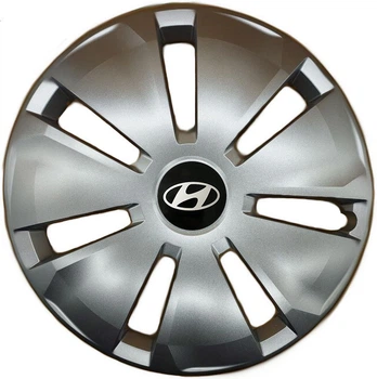 Автомобільні модельні ковпаки R16 Hyundai 433 4шт, SJS, сріблясті