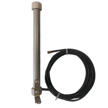 Коллинеарная внешняя антенна с усилением GSM-сигнала Aqueduct SMA-male А6, кабель 10 м, 6 дБ, Серый