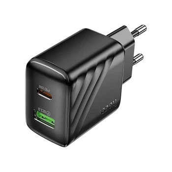 Сетевое зарядное устройство HOCO CS25A PD20W + QC3.0, два порта Type-C и USB